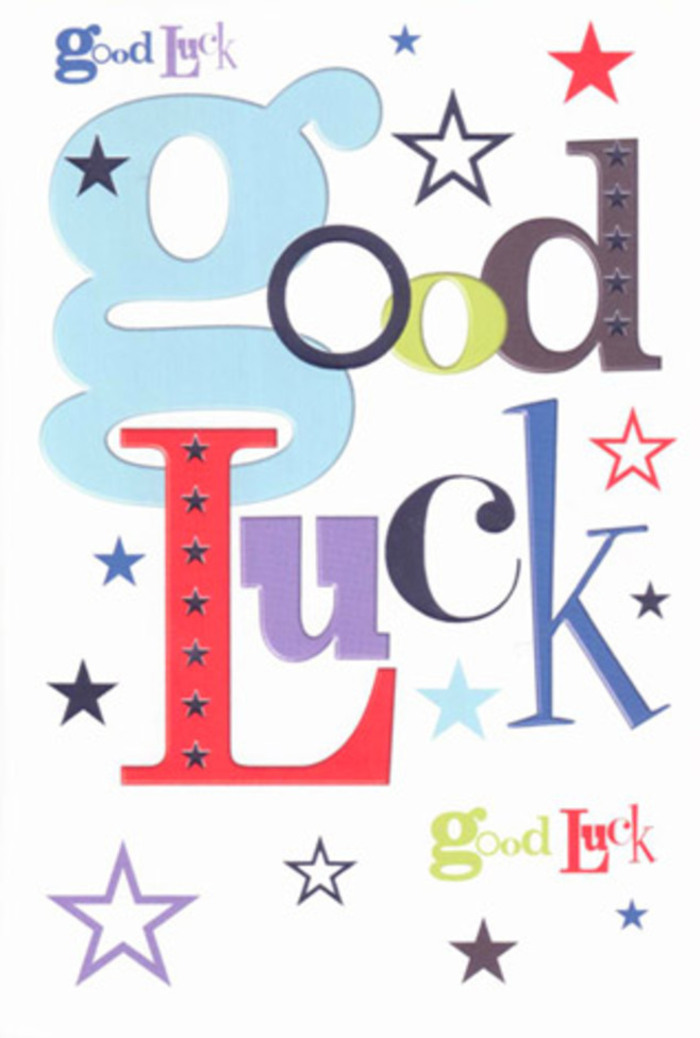 There's a jubilant vibrancy stitched into every inch of this good luck card, mirroring the lively pulse of Gospel Oak on market days. Letters spring to life: broad strokes of pastel blue and slender inky blacks intertwine with spirited reds and leafy greens, brought to life by dazzling stars that scatter across the crisp, inviting white space. Each coloured star-some bright lemon, others soft periwinkle-accentuates the sense of cheer and companionship, reminiscent of neighbours rallying together at the Gospel Oak Overground. The composition lets colours breathe freely, grounding the design in a gentle, modern elegance. More than just a gesture, this card feels like a heartfelt sideline cheer, a subtle but persistent confidence that encourages the recipient to chase after their dreams-whether they're off to a first recital at a local church or starting a new role at a Kentish Town office. The card embodies Gospel Oak's genuine warmth and optimism, ready to accompany someone bravely into unknown journeys.